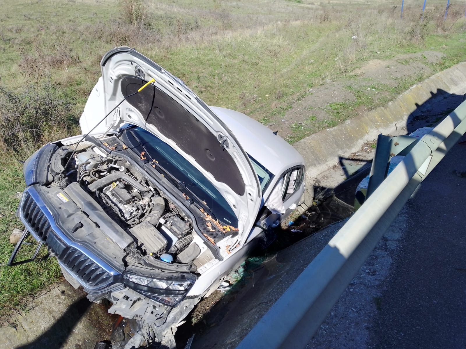 Intervenție la un accident rutier petrecut pe raza localității Jucu