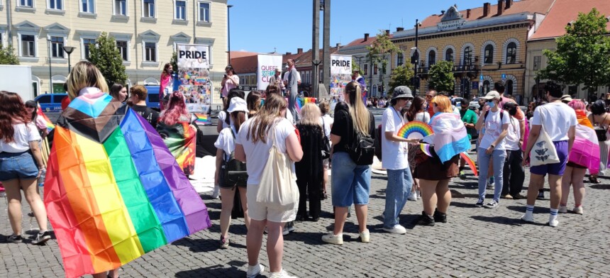 Membrii comunității LGBTQ+, pe străzile din centrul orașului Cluj