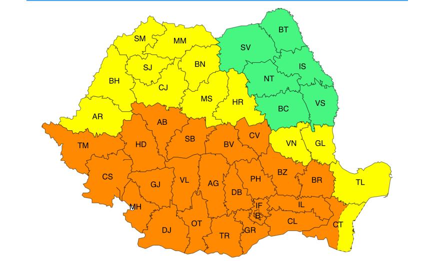 Avertizare: Cod GALBEN de caniculă în Cluj și în alte județe din țară